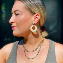 Load image into Gallery viewer, FARRAH earrings gold patina
