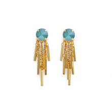 Charger l'image dans la galerie, AURORA EARRINGS GOLD & GREEN