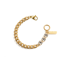 Charger l'image dans la galerie, LUXE Bracelet gold and clear