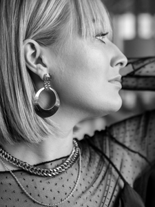 GRETA statement hoop earrings