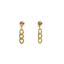 Load image into Gallery viewer, RITA Earrings Brown Silver