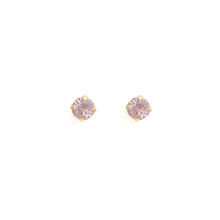 Load image into Gallery viewer, Estrela Vintage Rose Stud Earrings Gold