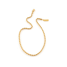 Charger l'image dans la galerie, Twisted rope gold-plated stainless steel chain