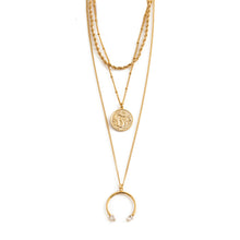 Load image into Gallery viewer, QUEEN Necklace Trio Gold
