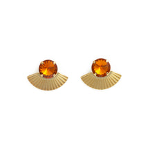 Load image into Gallery viewer, GAL Earrings Gold Topaz
