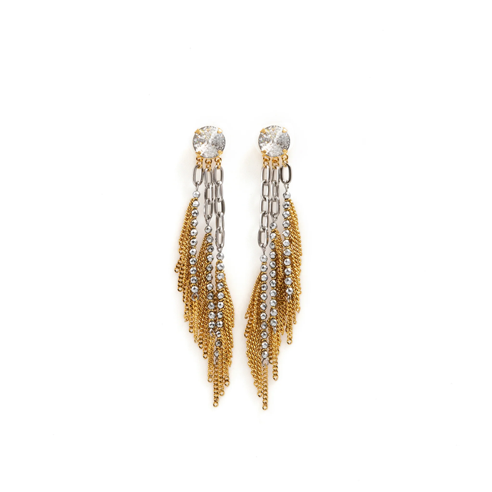 GEMMA EARRINGS GOLD PATINA