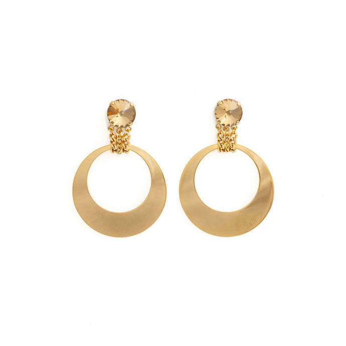 GRETA statement earrings gold