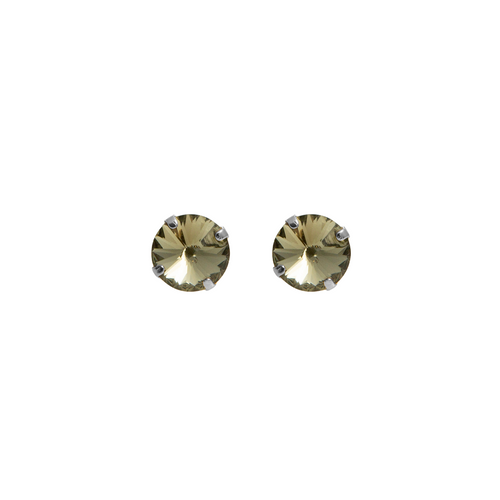 LONDON stud earrings crystal grey and silver