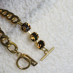 KARLA Bracelet Gold & Brown