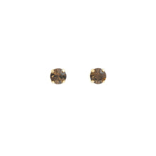 Charger l&#39;image dans la galerie, Boucles d&#39;oreilles SPIKE en cristal brun
