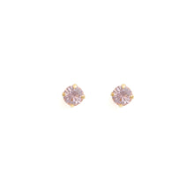 Load image into Gallery viewer, Estrela Vintage Rose Stud Earrings Gold
