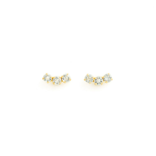 TRILOGY earrings gold