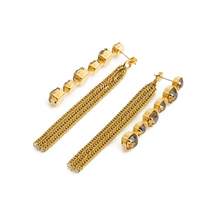 Charger l&#39;image dans la galerie, FIORA Earrings Gold &amp; Brown
