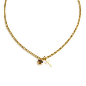 MATILDE Necklace Gold & Brown