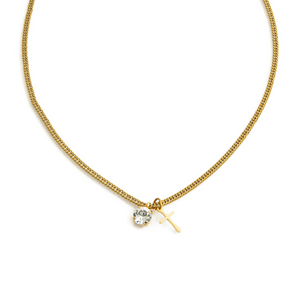 MATILDE Necklace Gold & Clear