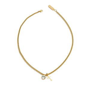 MATILDE Necklace Gold & Clear