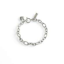 Load image into Gallery viewer, OPHELIE Bracelet Silver with heart charm
