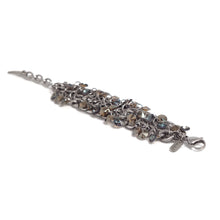 Charger l&#39;image dans la galerie, Crystal and stainless steel chain bracelet 
