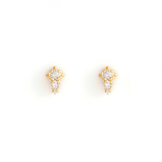 CLAIRE stud earrings gold