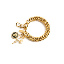 Load image into Gallery viewer, GOLD CHAIN BRACELET SET WITH CHARMS
