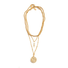 Load image into Gallery viewer, Three necklace combo gold-plated stainless steel
