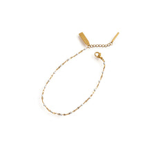 Load image into Gallery viewer, HERA Anklet Gold &amp; White
