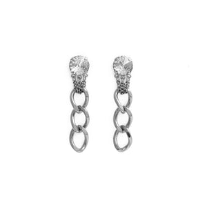 Boucles d'oreilles LAUREN argentées