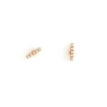 Load image into Gallery viewer, Gold Crystal  Stud Earrings by ESTRELA
