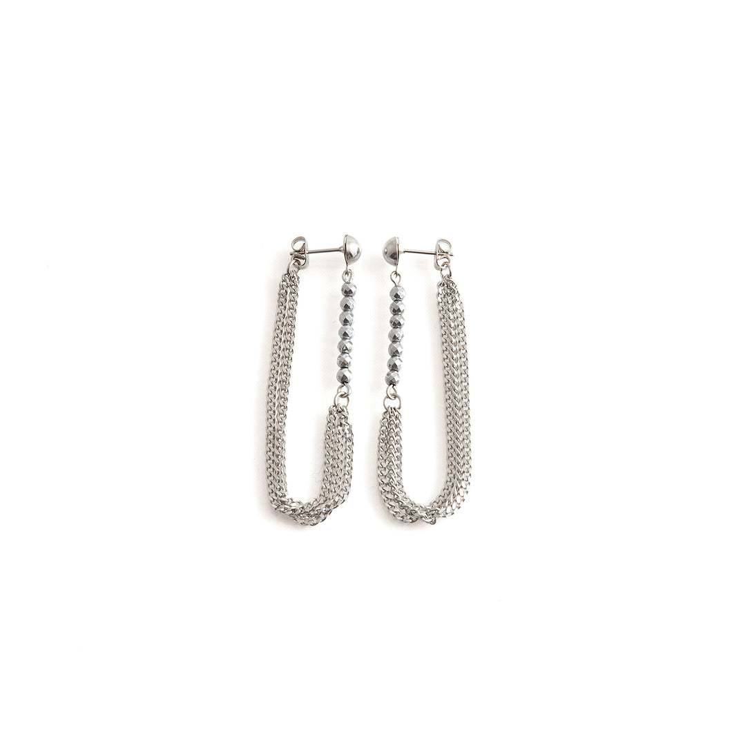 NAVIGLI earrings stainless steel edgy