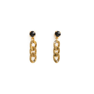 RITA Earrings Black & Gold