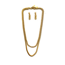 Load image into Gallery viewer, AVERIE gold jewelry set - necklaces and earrings
