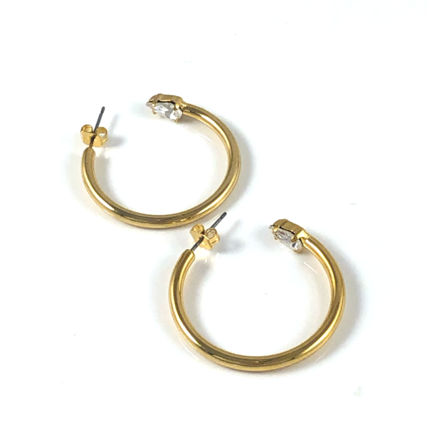 MILANO Hoop Earrings Gold